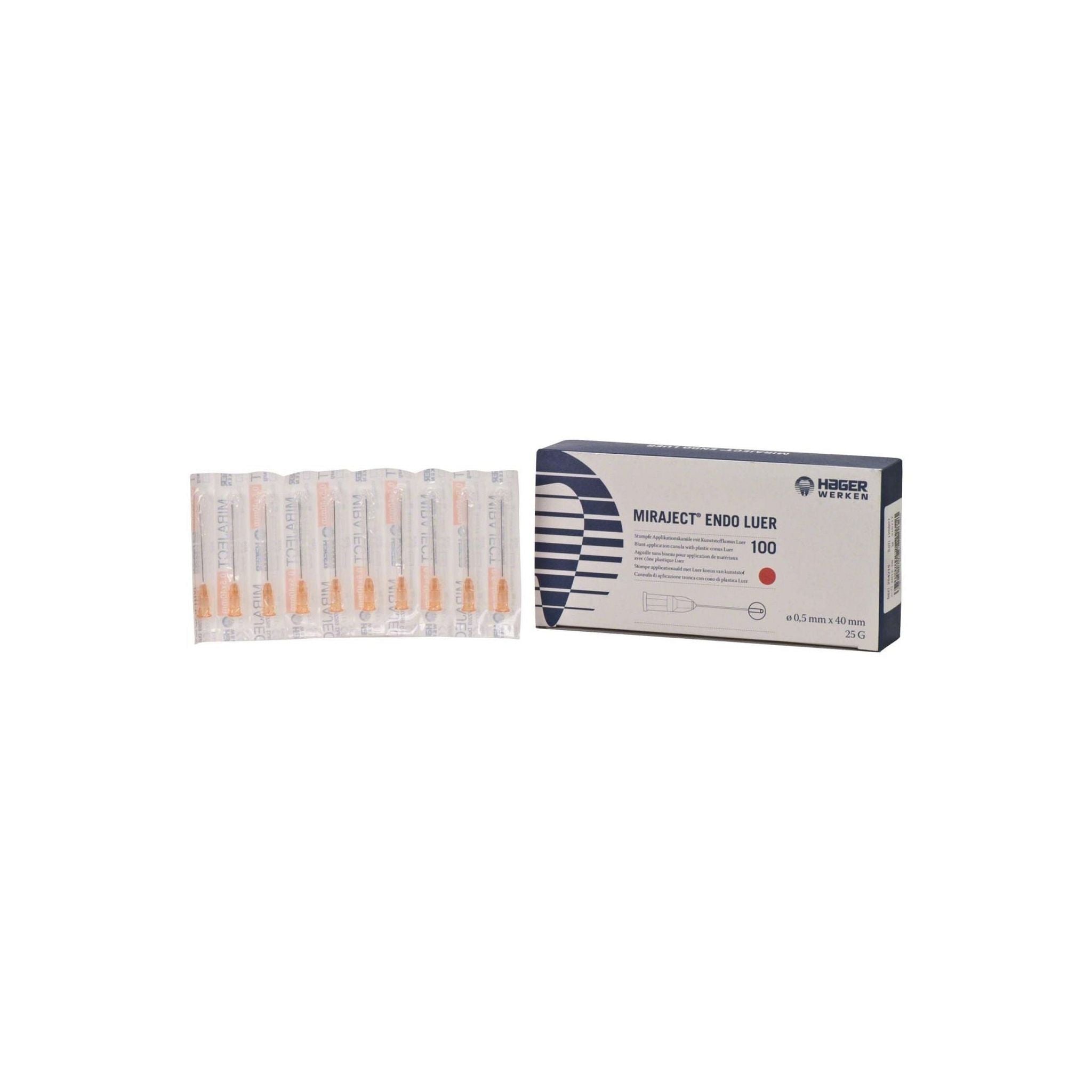 Miraject Endo Luer <br> 25G | 0,5 × 40 mm | orange
