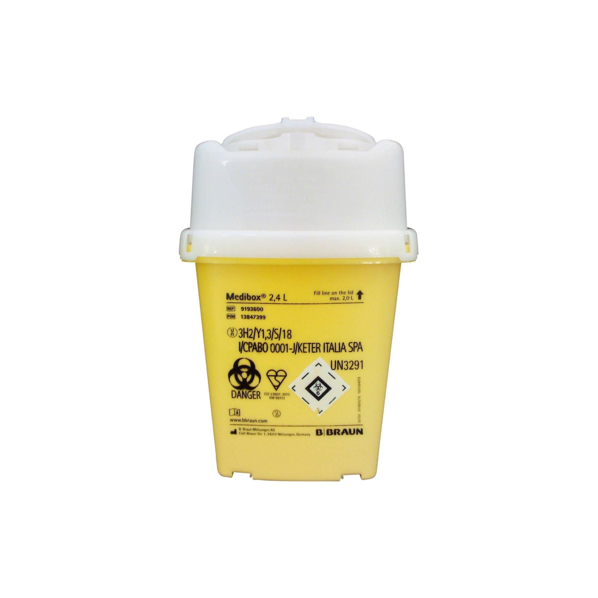 Medibox Kanülensammler <br> 2,4 Liter