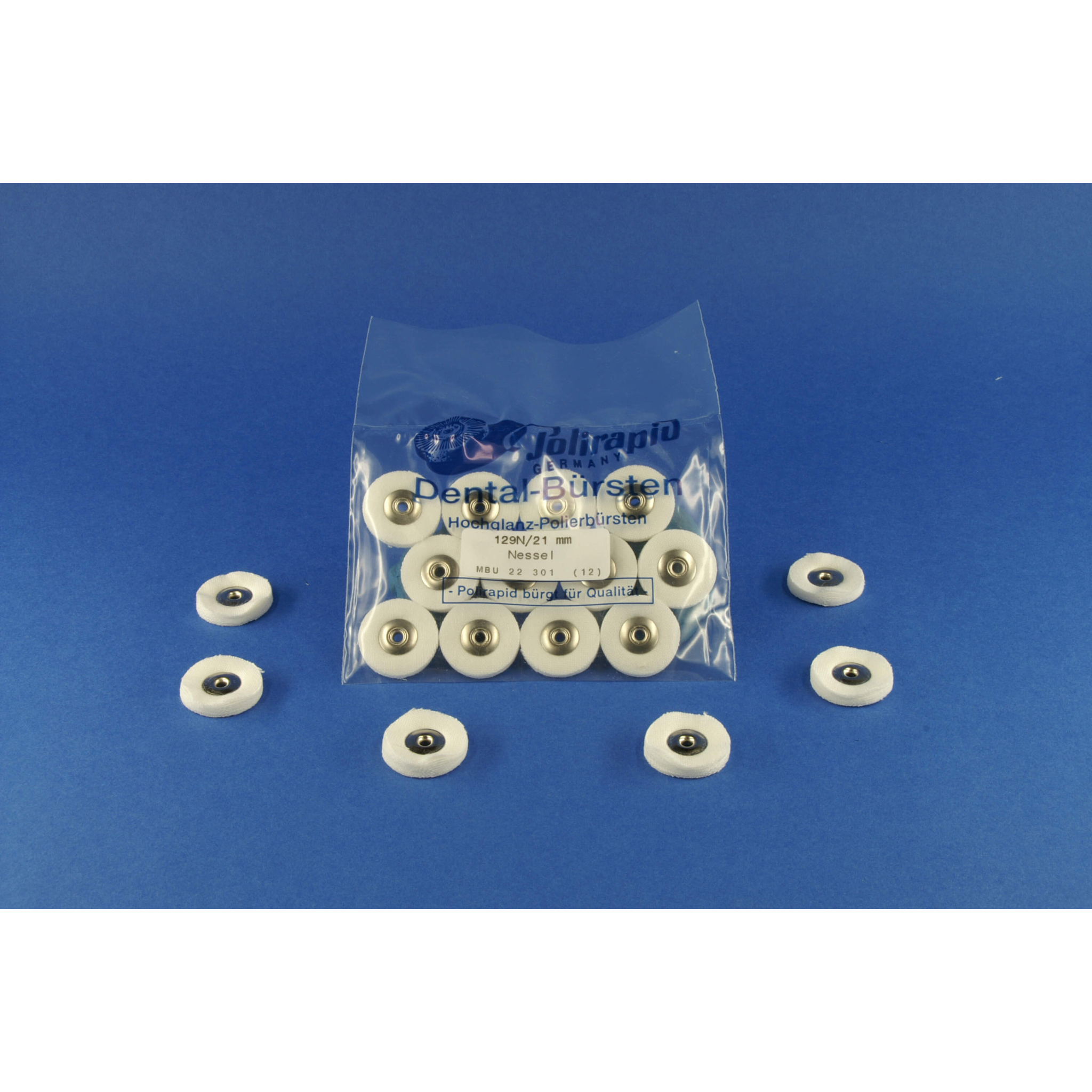 Miniaturbürsten Nessel <br> unmontiert <br> 129N/21