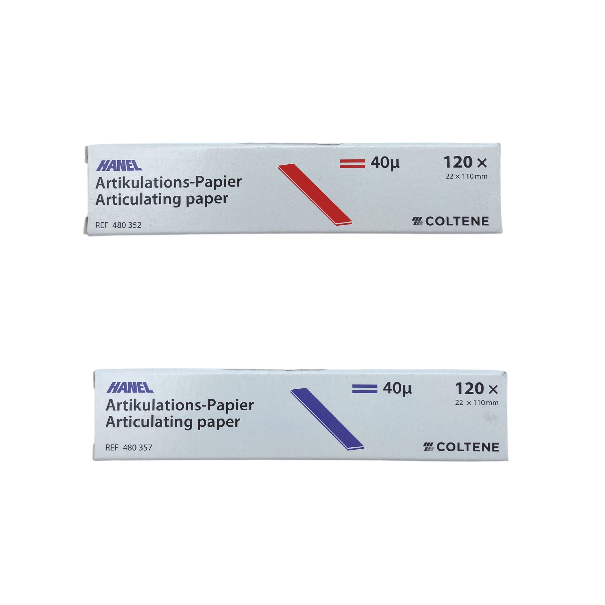 Articulation paper<br> 40my 22mm x 110mm