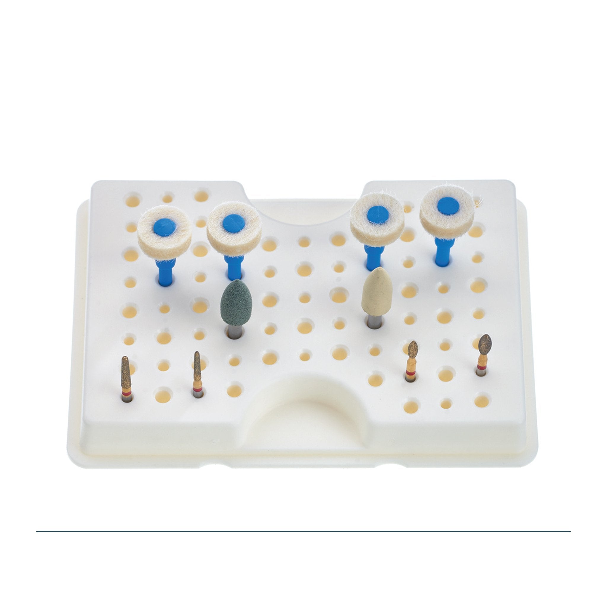 Set für Zirkoniumdioxid  Schleifen - Finieren - Polieren  FG + WST | 10-teilig