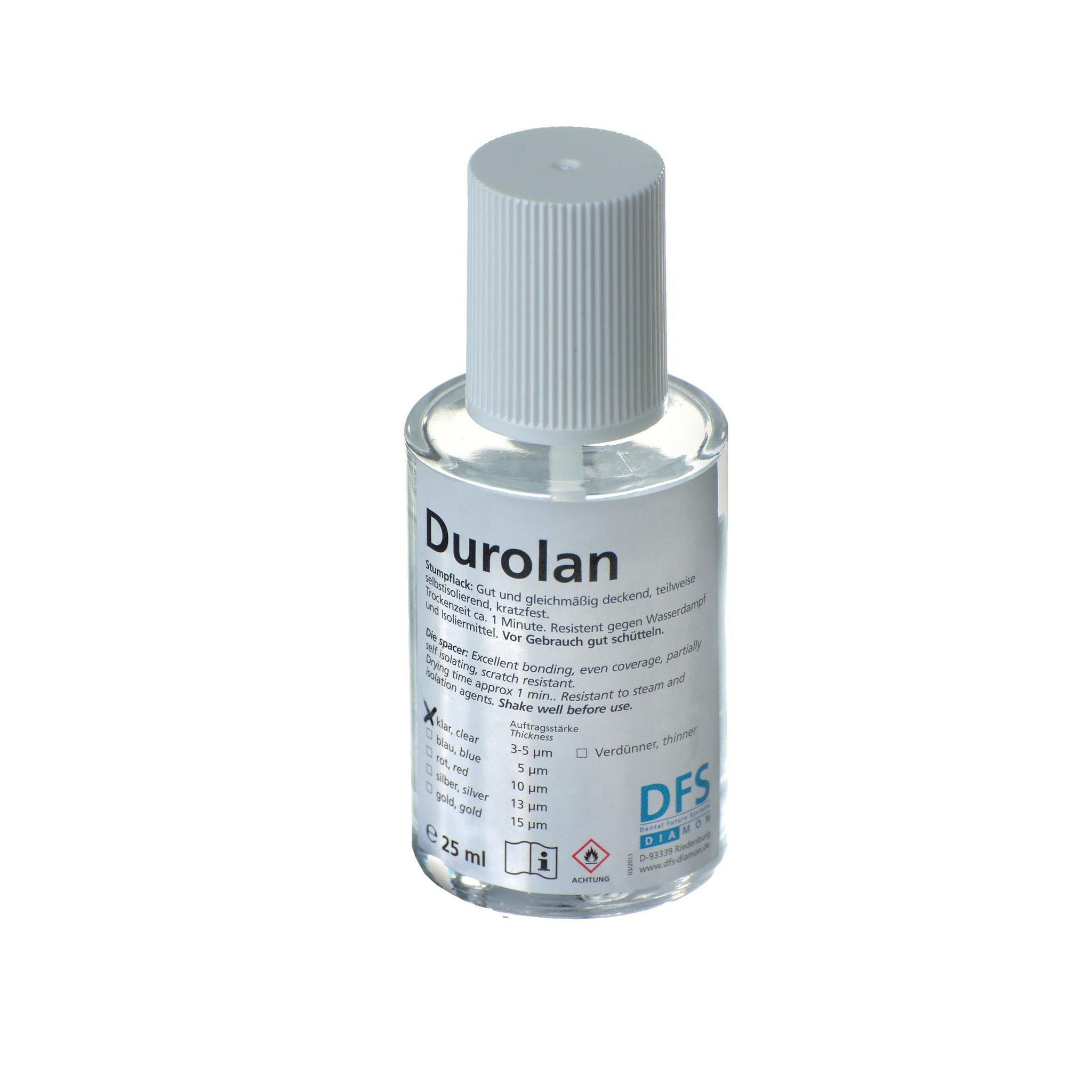 Dull varnish Durolan 25ml surface hardener | Clear