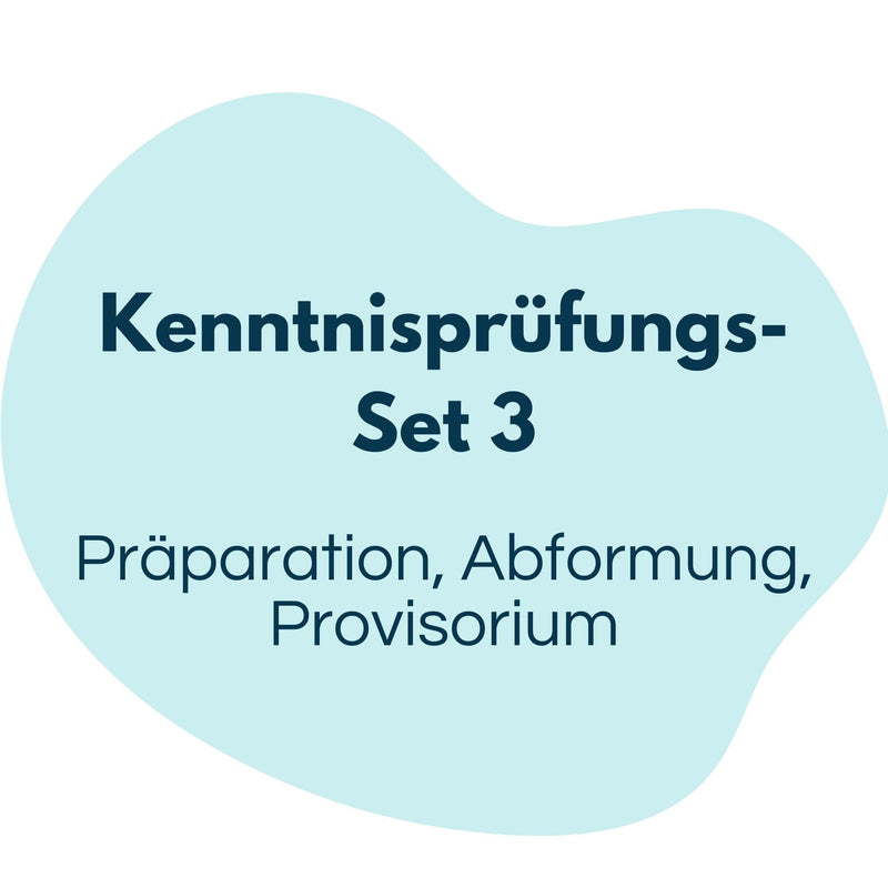 Knowledge test | Preparation, impression, provisional | Tray 3