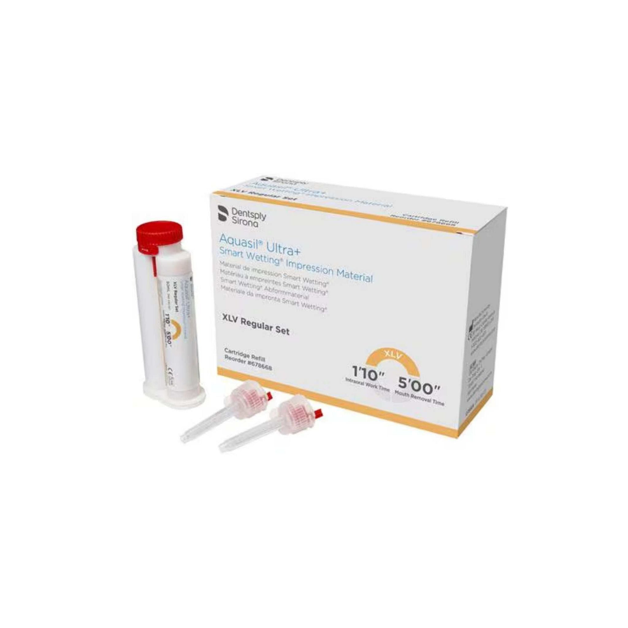 Korrekturmaterial <br> Aquasil Ultra+ XLV | Regular Set | Extra dünnfließend <br> 4x 50 ml, 12x Mischkanülen, 12x Intraoral Tips
