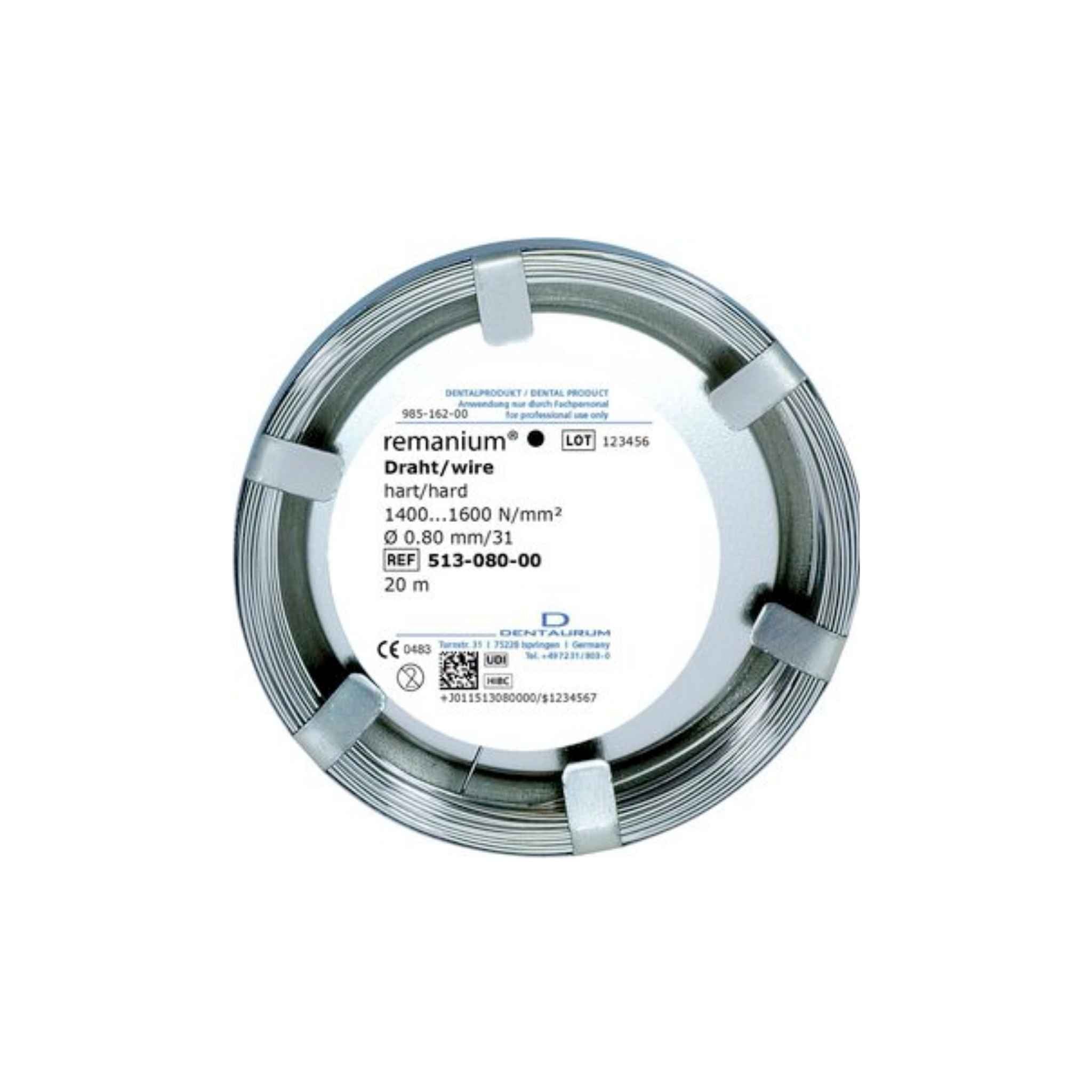 remanium® Laborrolle <br> rund - 0,80mm/31 | Länge 20m | hart