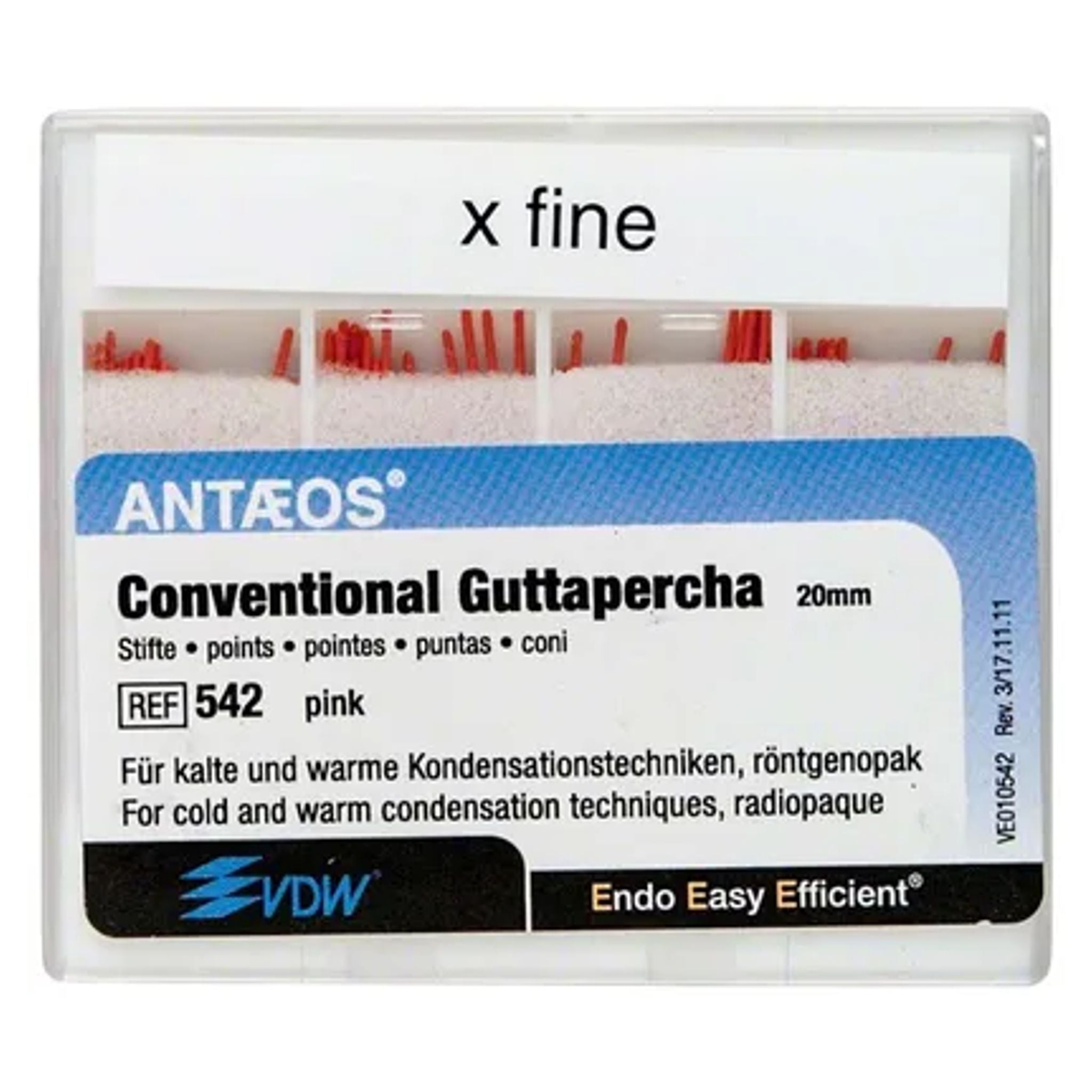 Guttapercha <br> Konventionell | xfine | Rosa