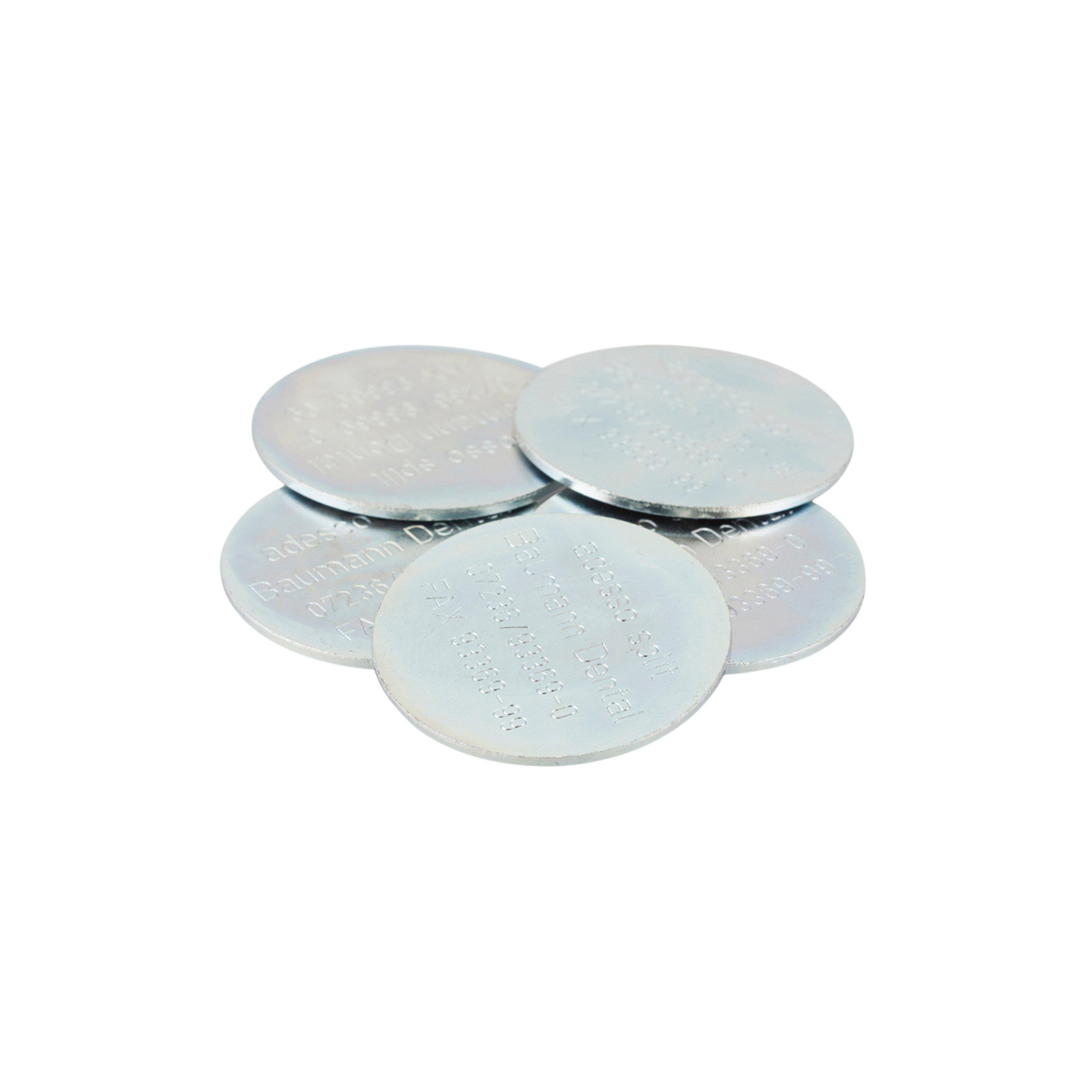 Adesso Split adhesive discs, galvanized, 5 pieces.