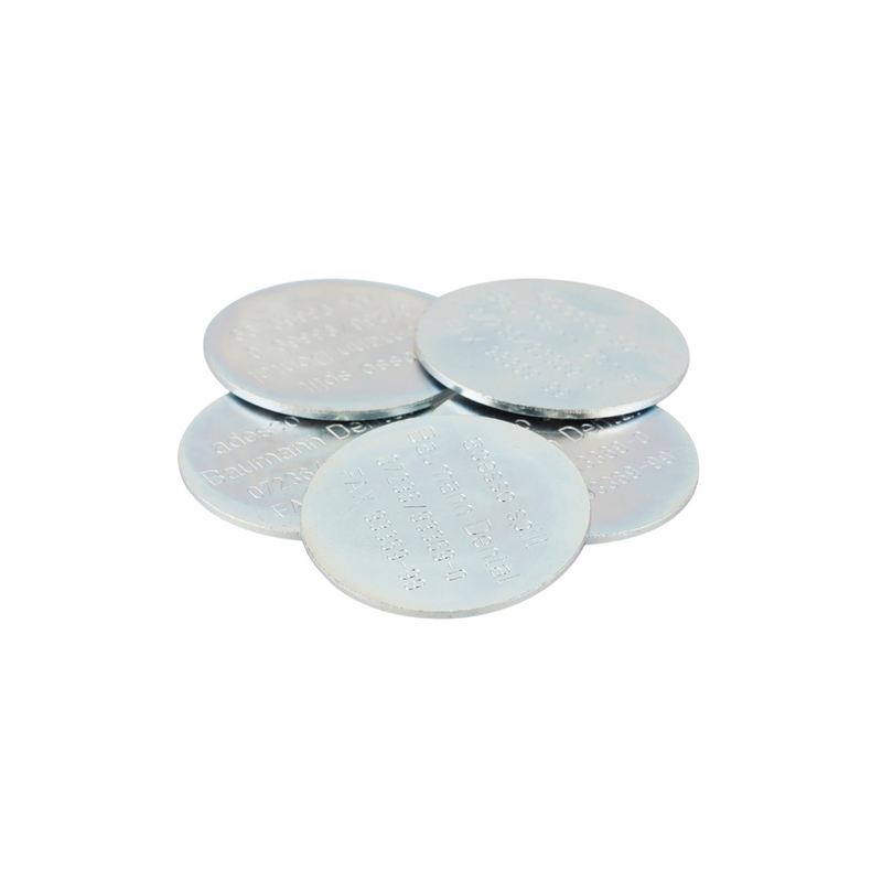 Adesso Split adhesive discs, galvanized, 5 pieces.