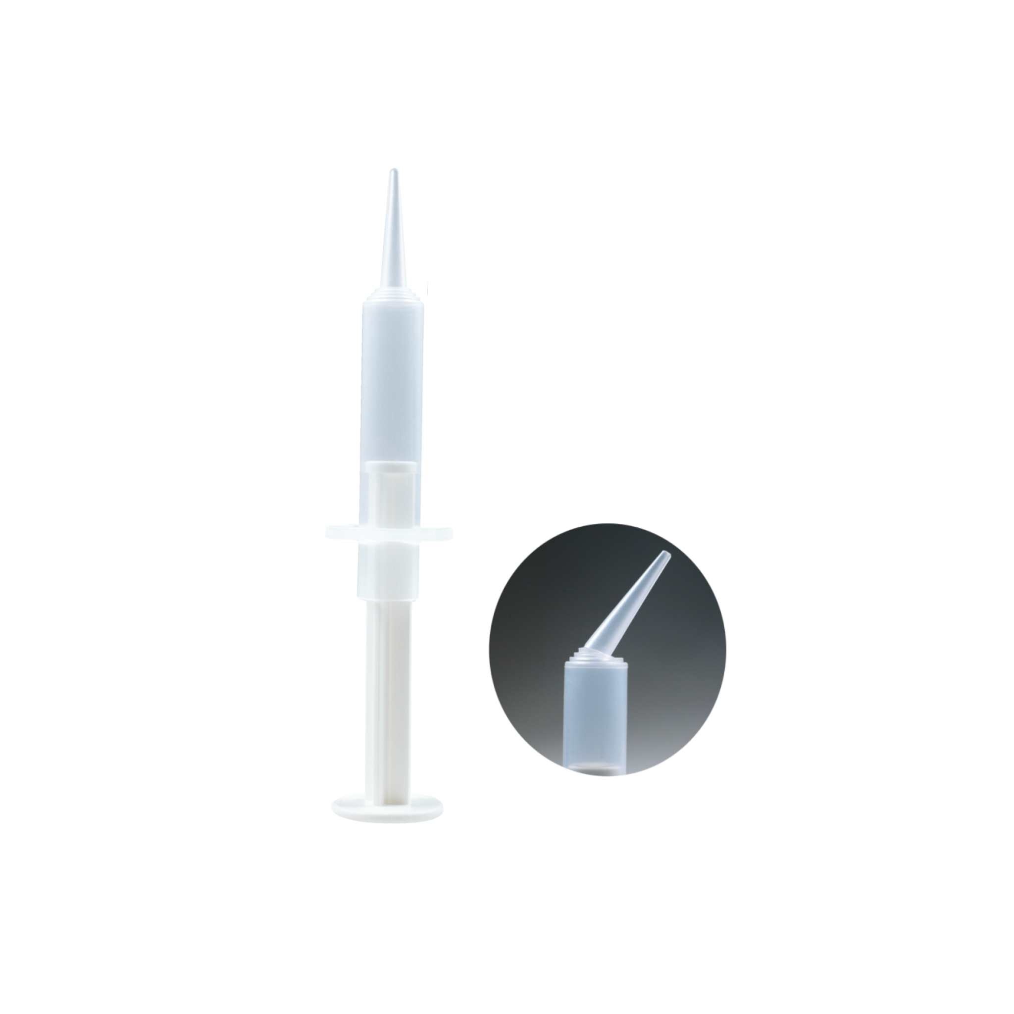 Disposable impression syringe transparent/white 5 ml