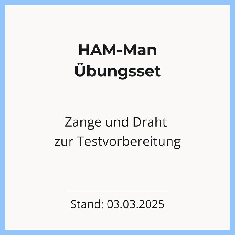 Übungsset HAM-Man <br> Hamburg