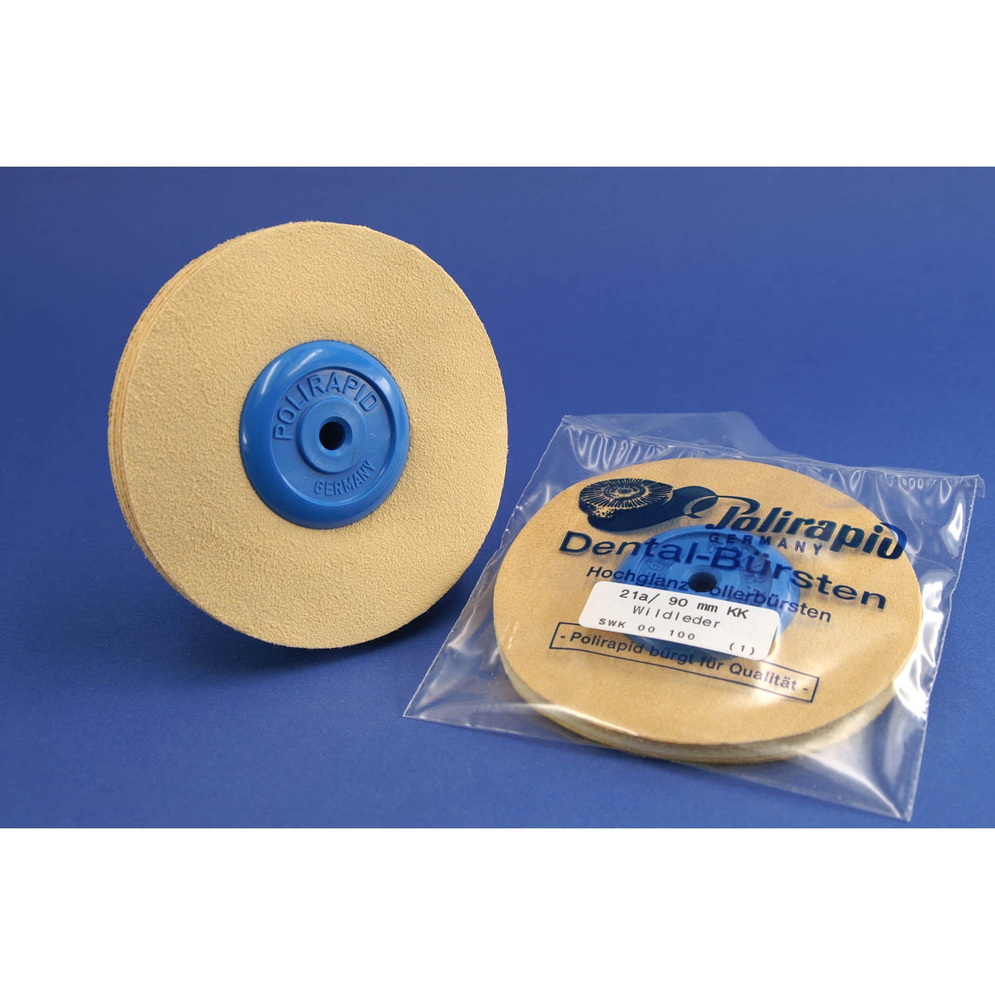 Leather buffing wheel plastic core | Ø 90mm