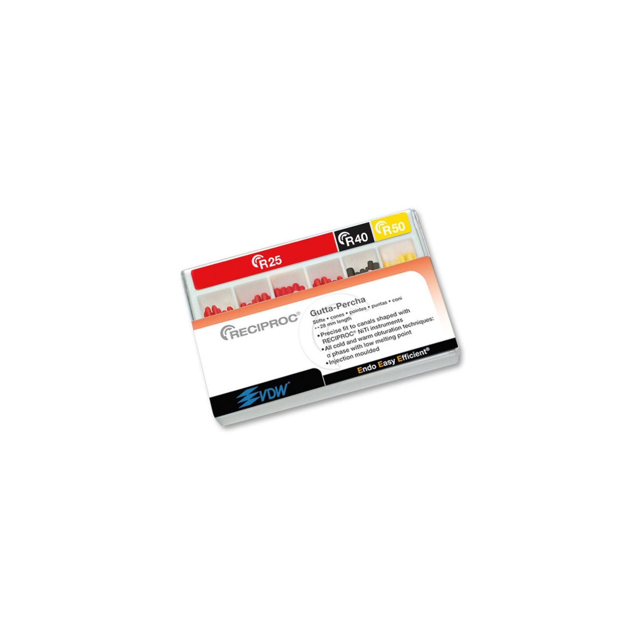 Guttapercha <br> Reciproc | Set mit R25, R40, R50